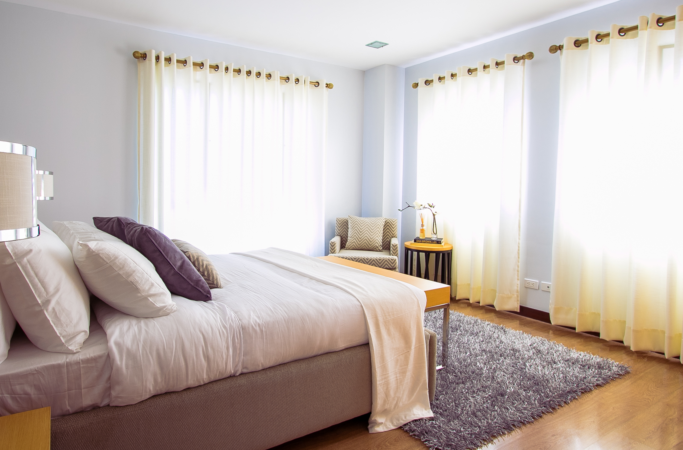 Bedroom in a supported accommodation flat
