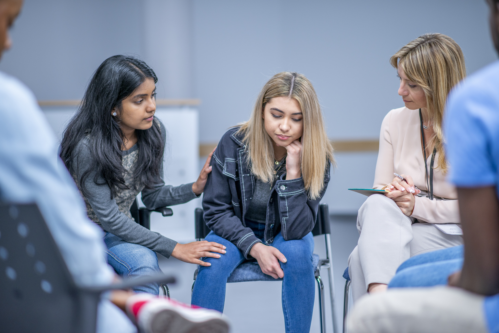 Support workers with young people