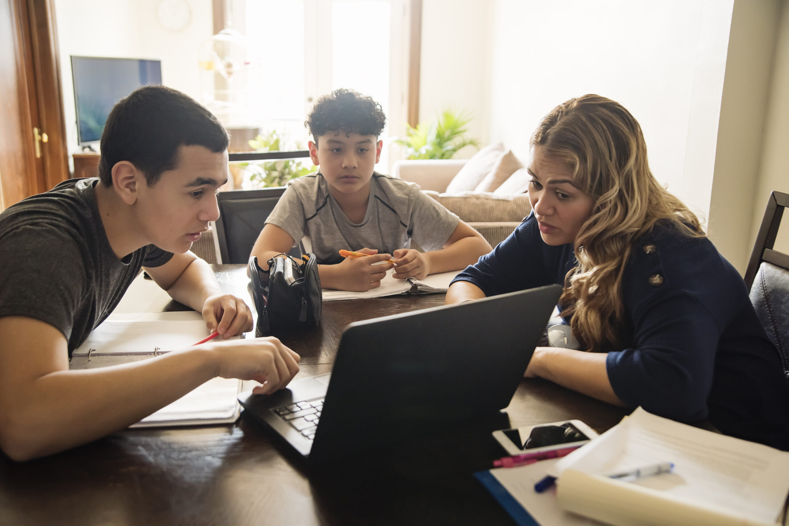 Young person in a training session